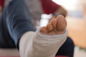 broken ankle at work claim