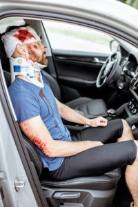 A driver has suffered a serious injury in a motor vehicle accident.