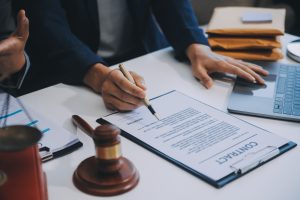A solicitor begins work on a forklift accident claim. 