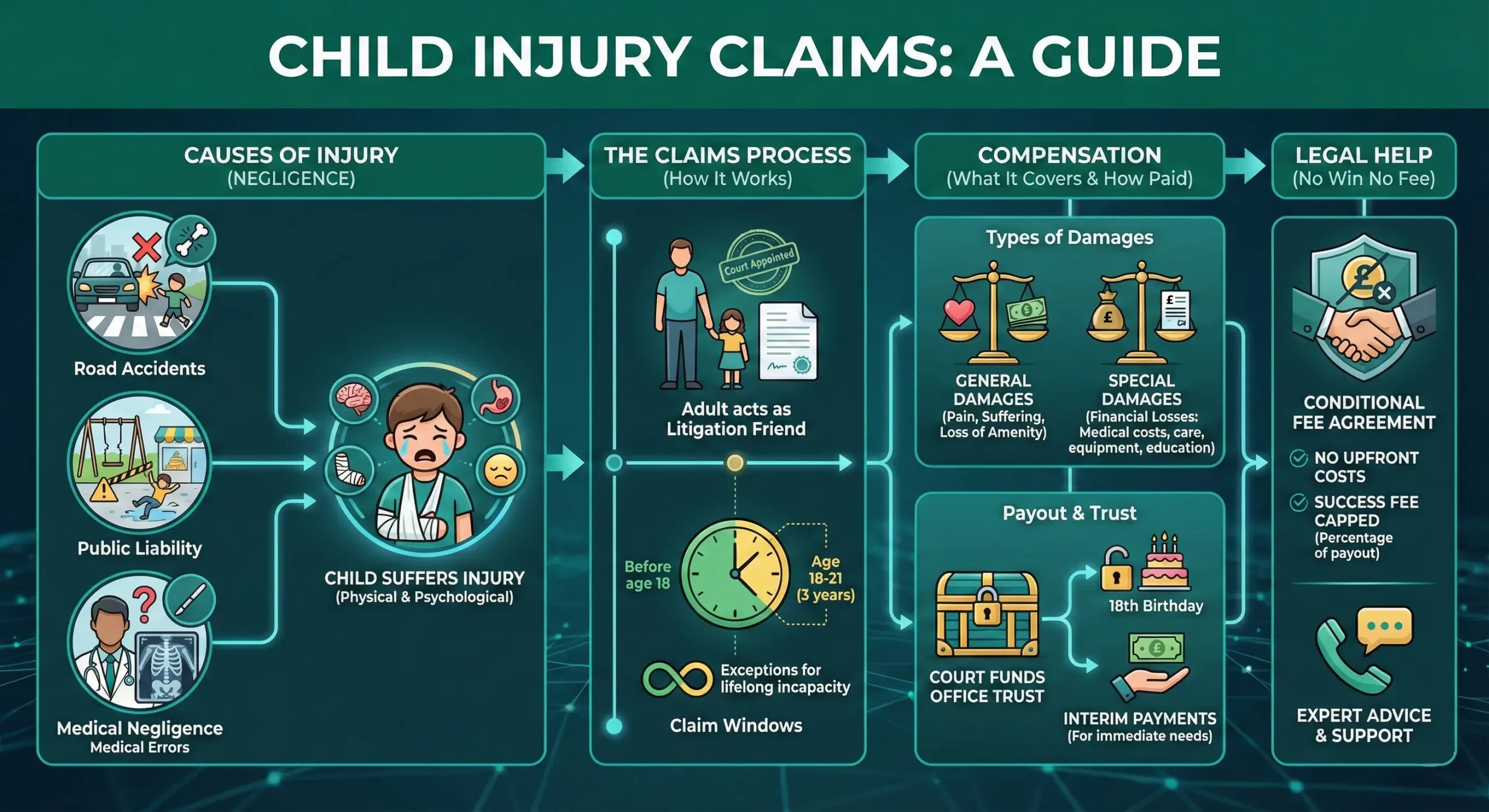 Infographic for Child Injury Claims