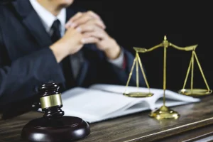 A solicitor works on a burn injury compensation claim.